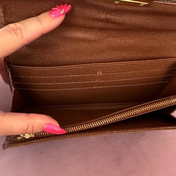 Louis Vuitton Black and Brown Monogram Wallet